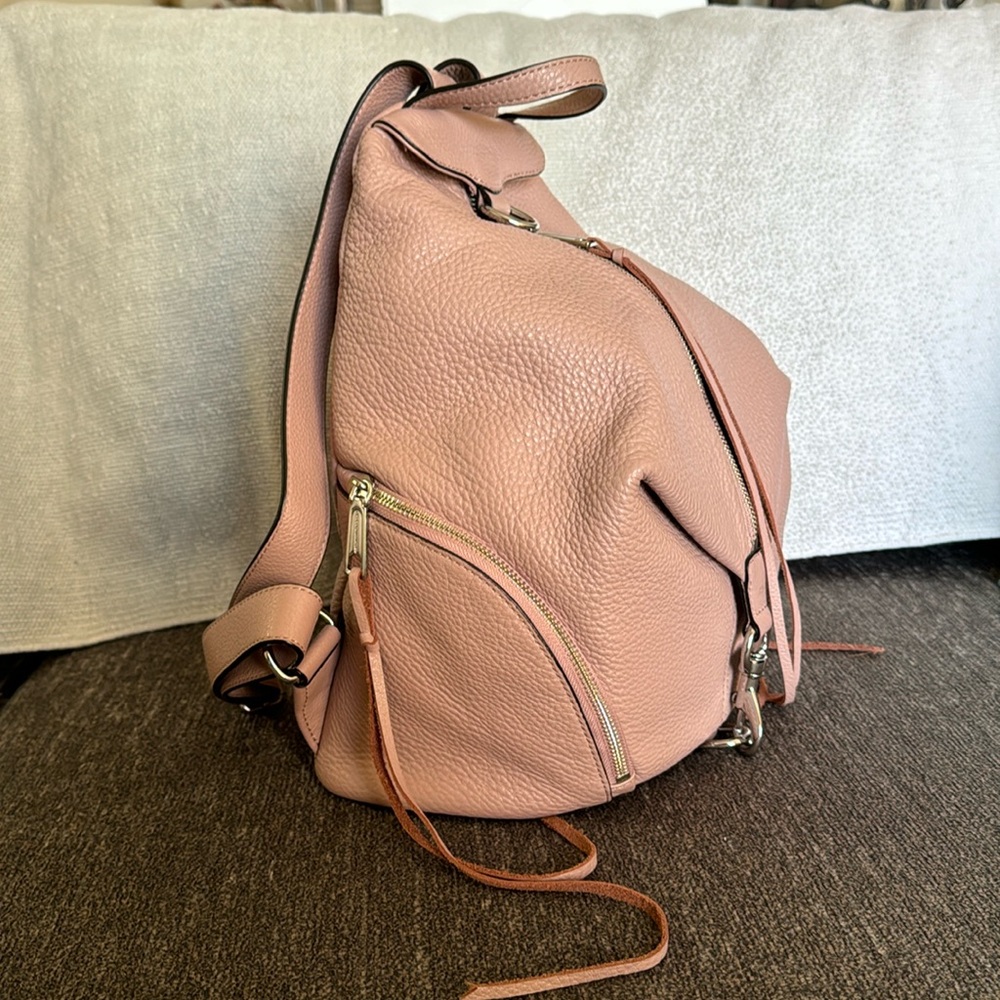 Rebecca Minkoff Julian Backpack Light Pink Leather. Preowned